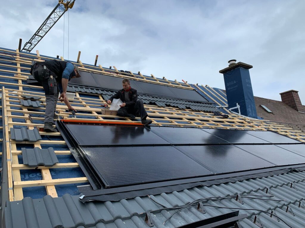 Einbau Solaranlage