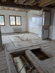 Zeigt Ausbau Küche