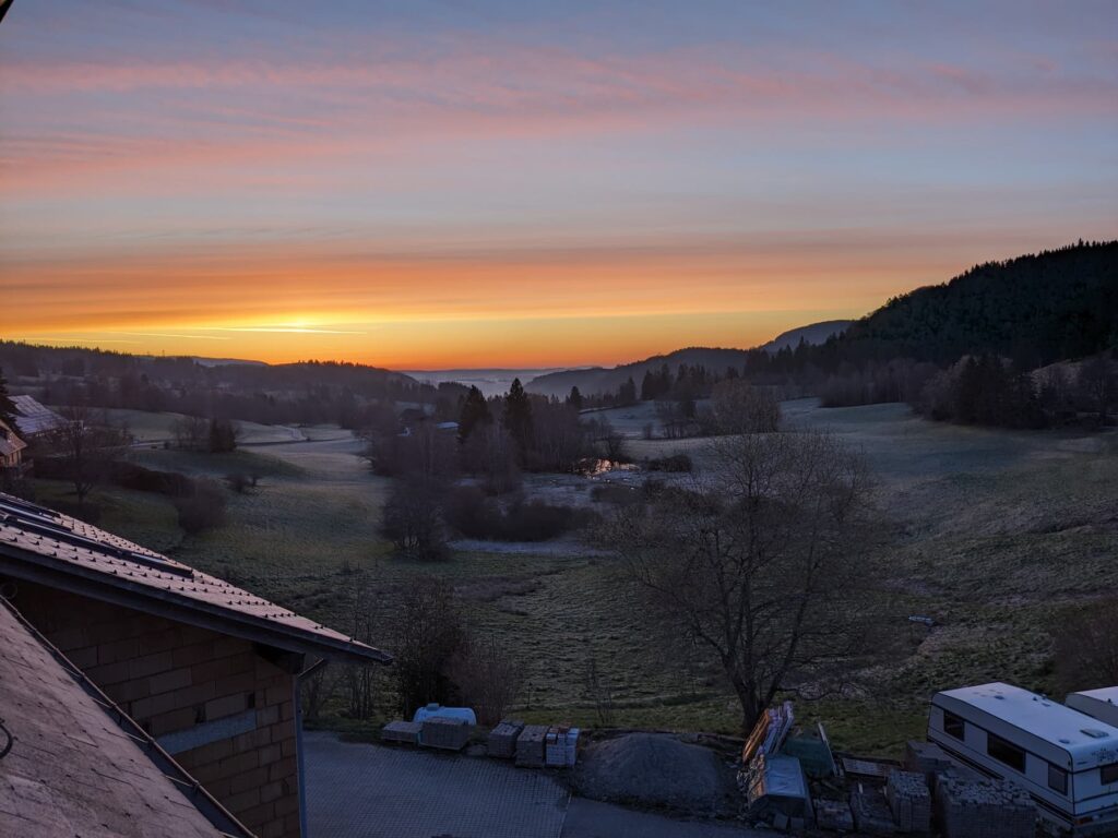 Vue depuis la chambre de retraite