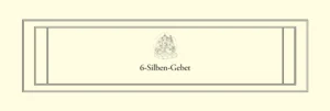 Cover 6-Silben-Gebet Tschenresig